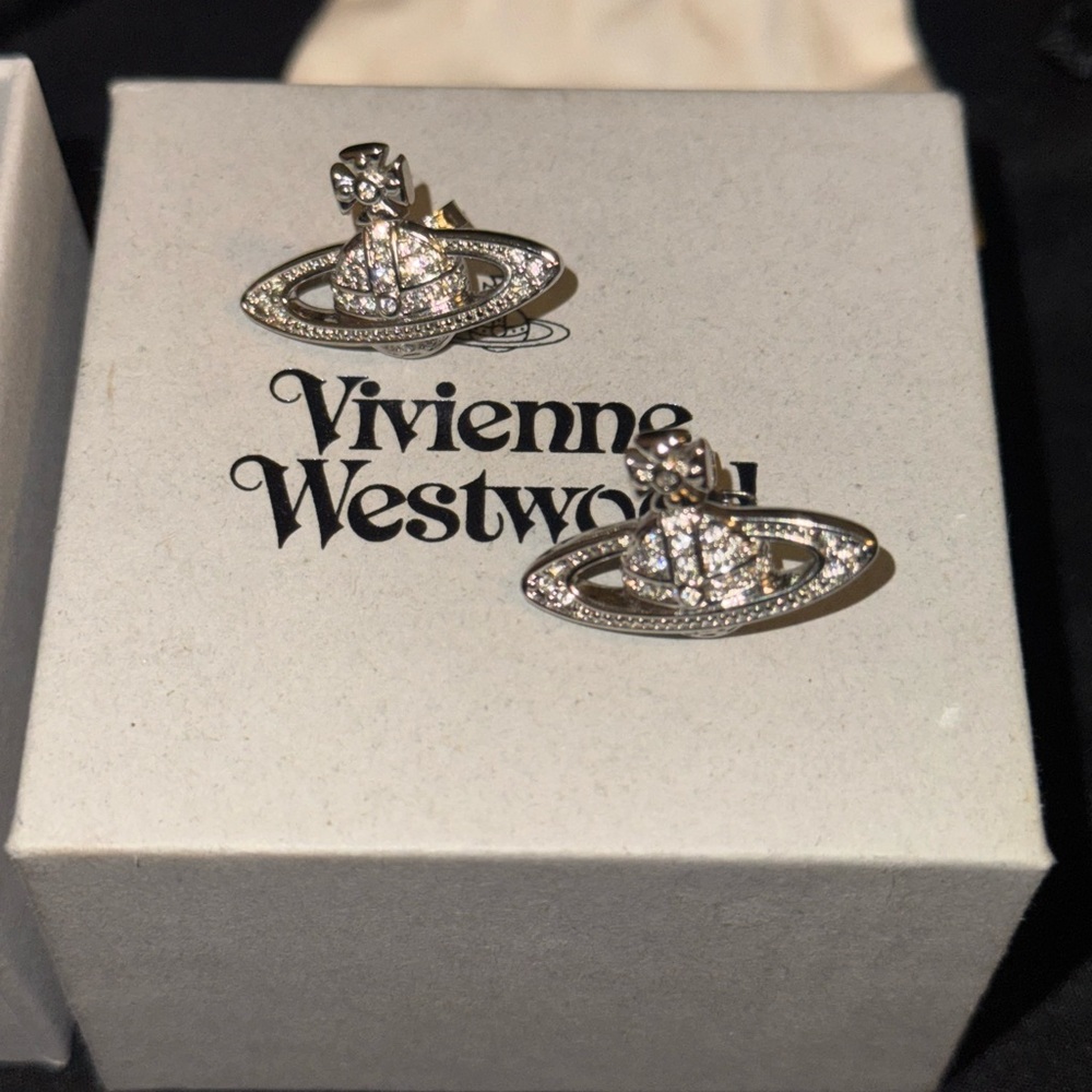 Vivienne Westwood Silver Orb Earrings